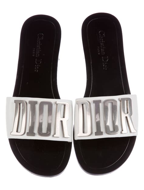 dior fluffy sandals|christian dior summer sandals.